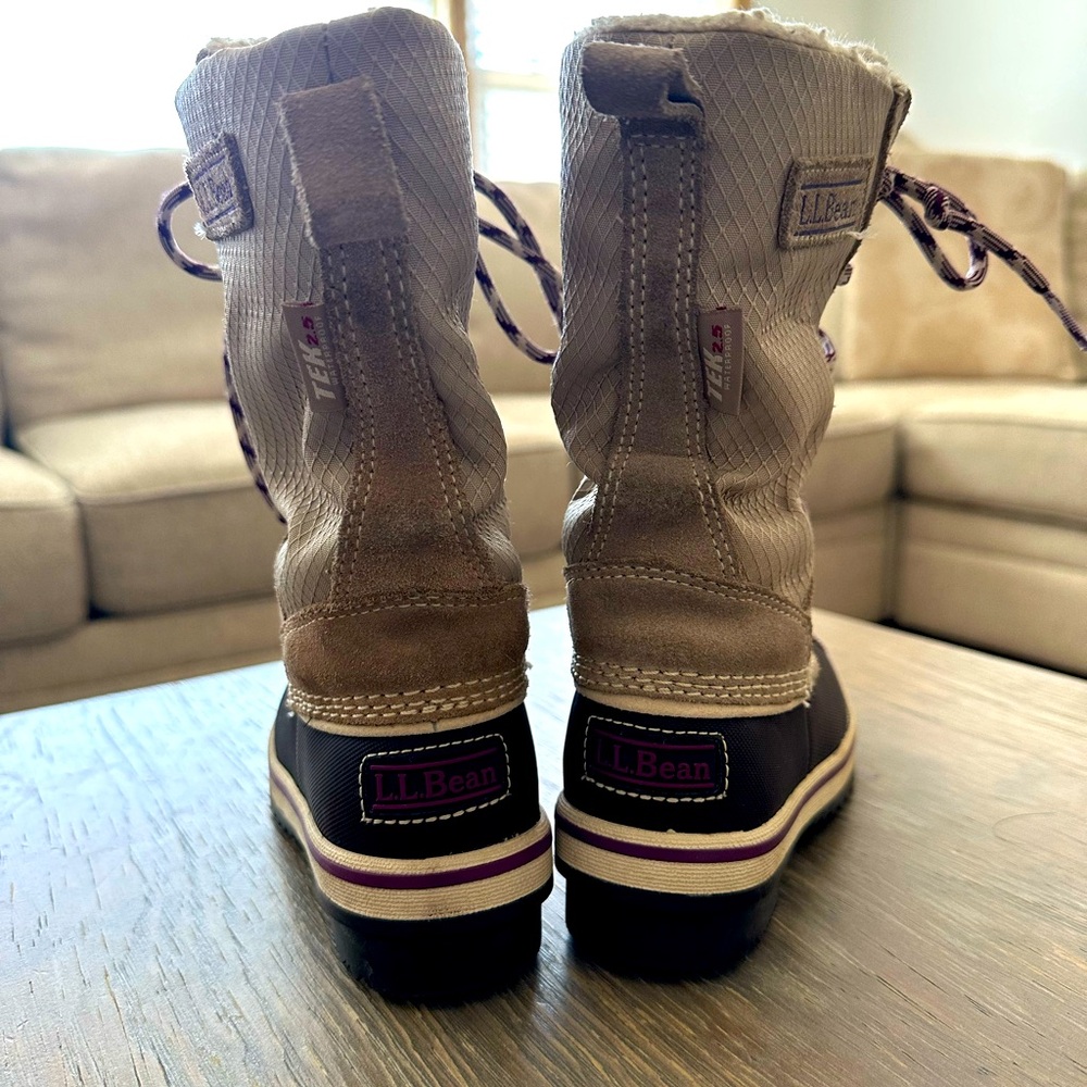 COPY - L.L. Bean kids waterproof snow boots. Size 10. Gently used.